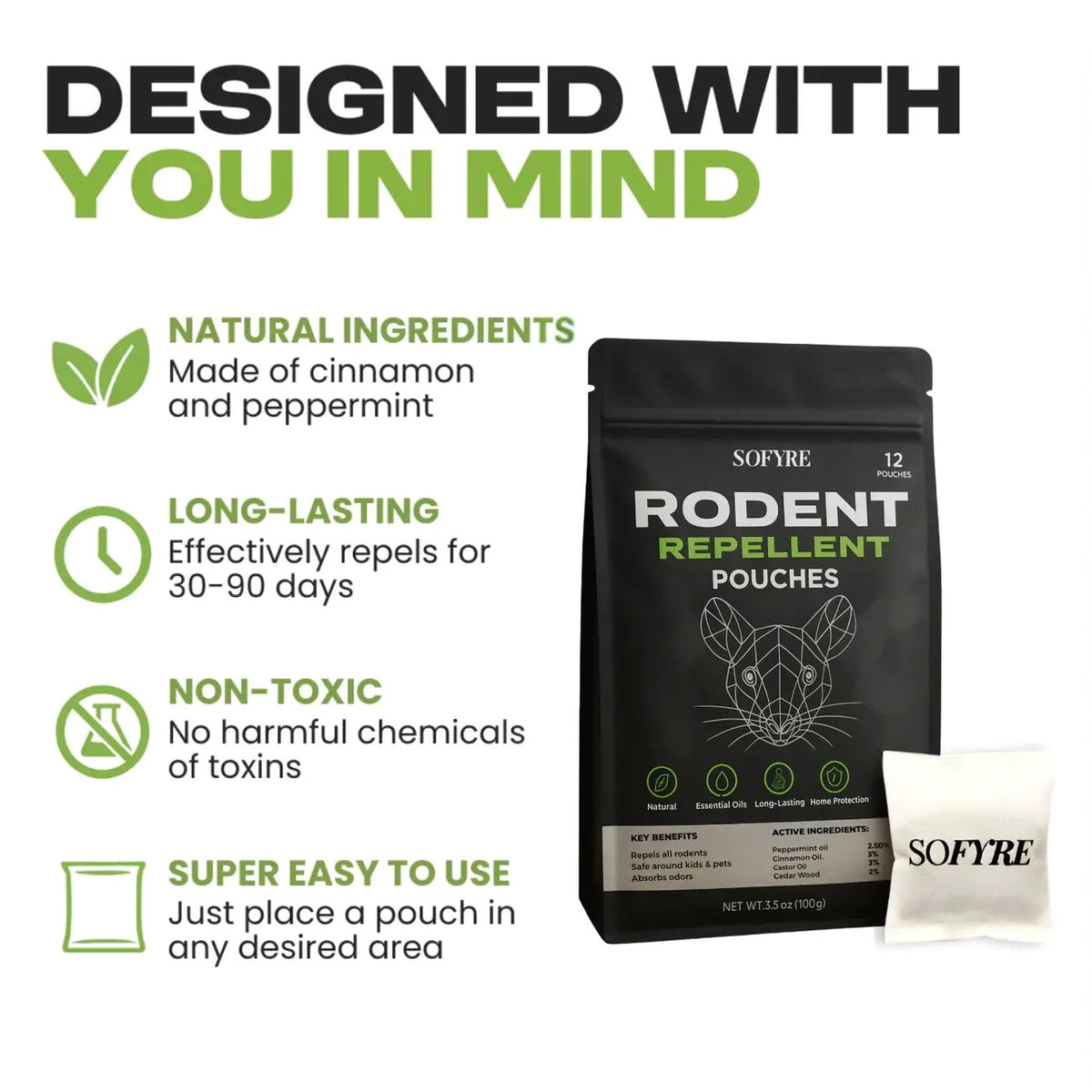 Gopher Repellent Pouches 6