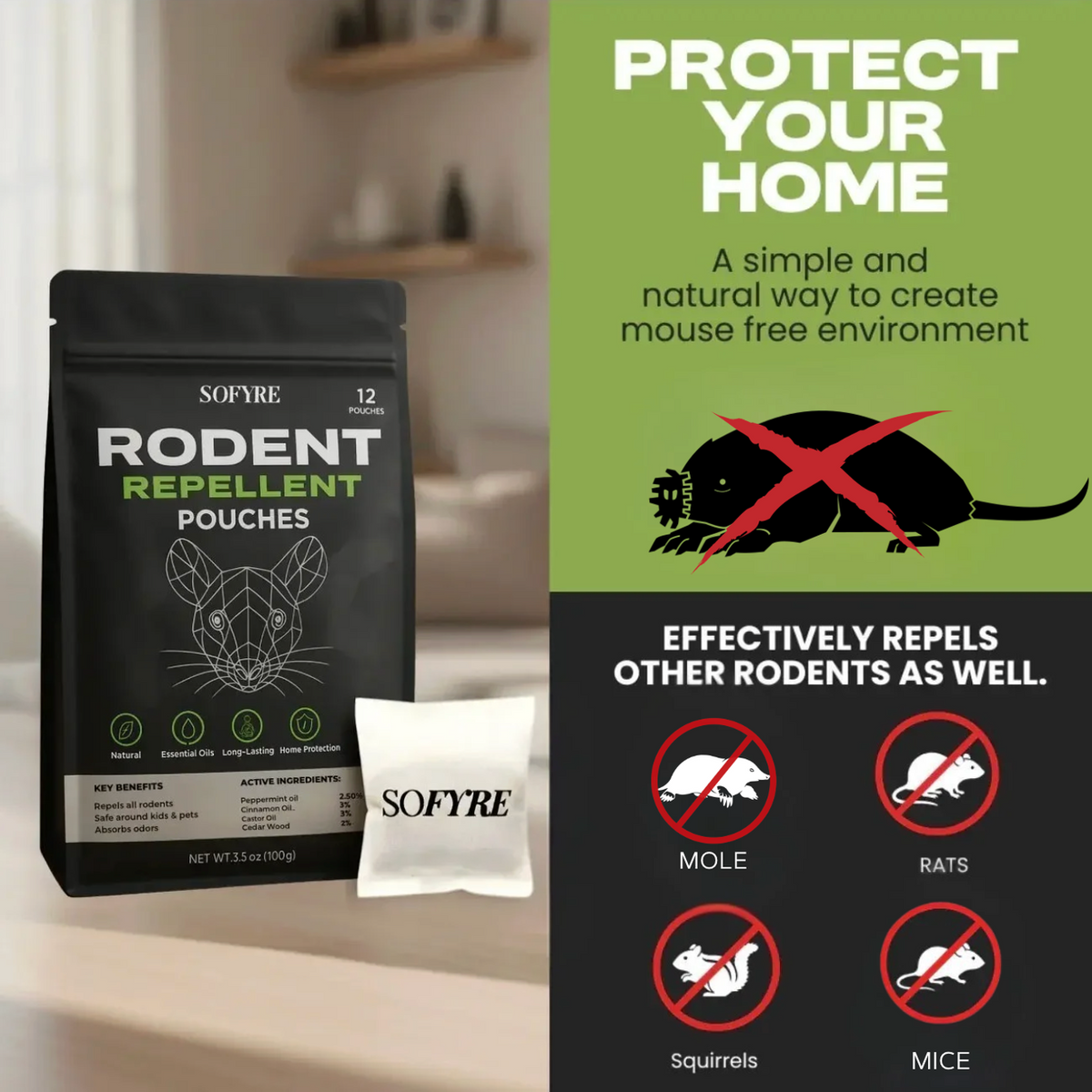 Mole Repellent Pouches 2