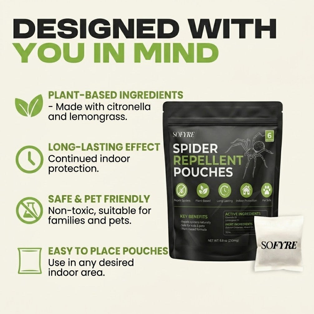 Spider Repellent Pouches 6